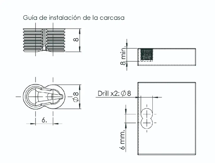 SerieMatt Conex90 carcasa