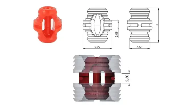 Macho para separación 2.5mm